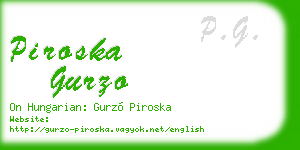 piroska gurzo business card