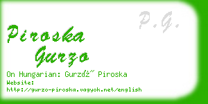 piroska gurzo business card